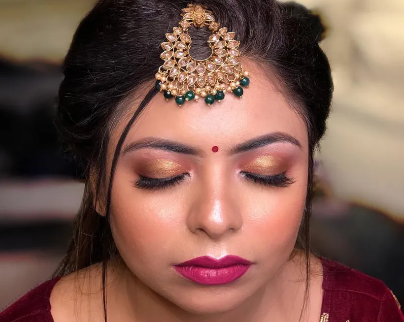 The Bridal Party makeup by Charu Patel