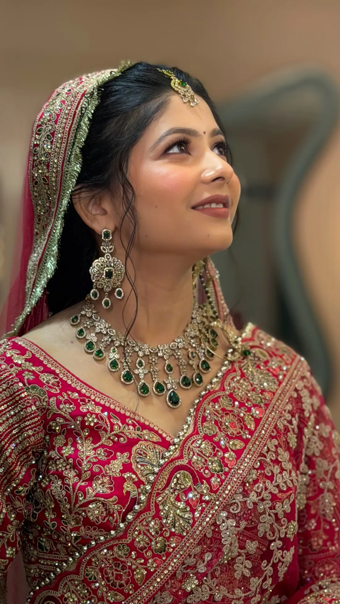 Emerald Heirloom bridal makeup look by Charu Patel