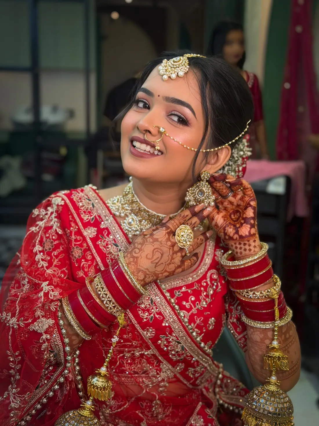 Vermilion Joy bridal makeup look by Charu Patel