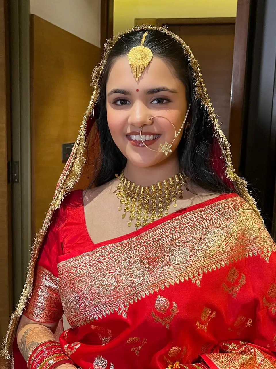 Ceremonial Silk bridal makeup look by Charu Patel